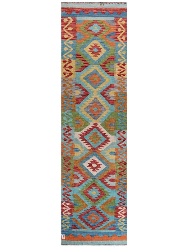 Maimana Afghanistan Kilim Runner - 293 x 80 cm