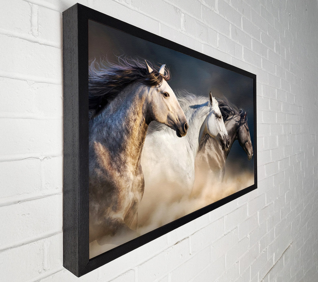  A Canvas Print of Wild Horse Trio Canvas Print
