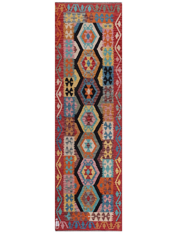 Maimana Afghanistan Kilim Runner - 295 x 88 cm