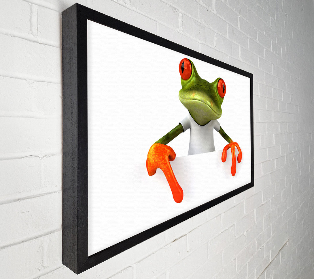  A Canvas Print of Frog What Canvas Print