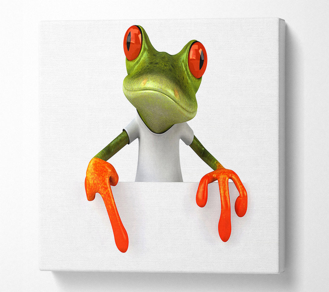  A Canvas Print of Frog What Canvas Print