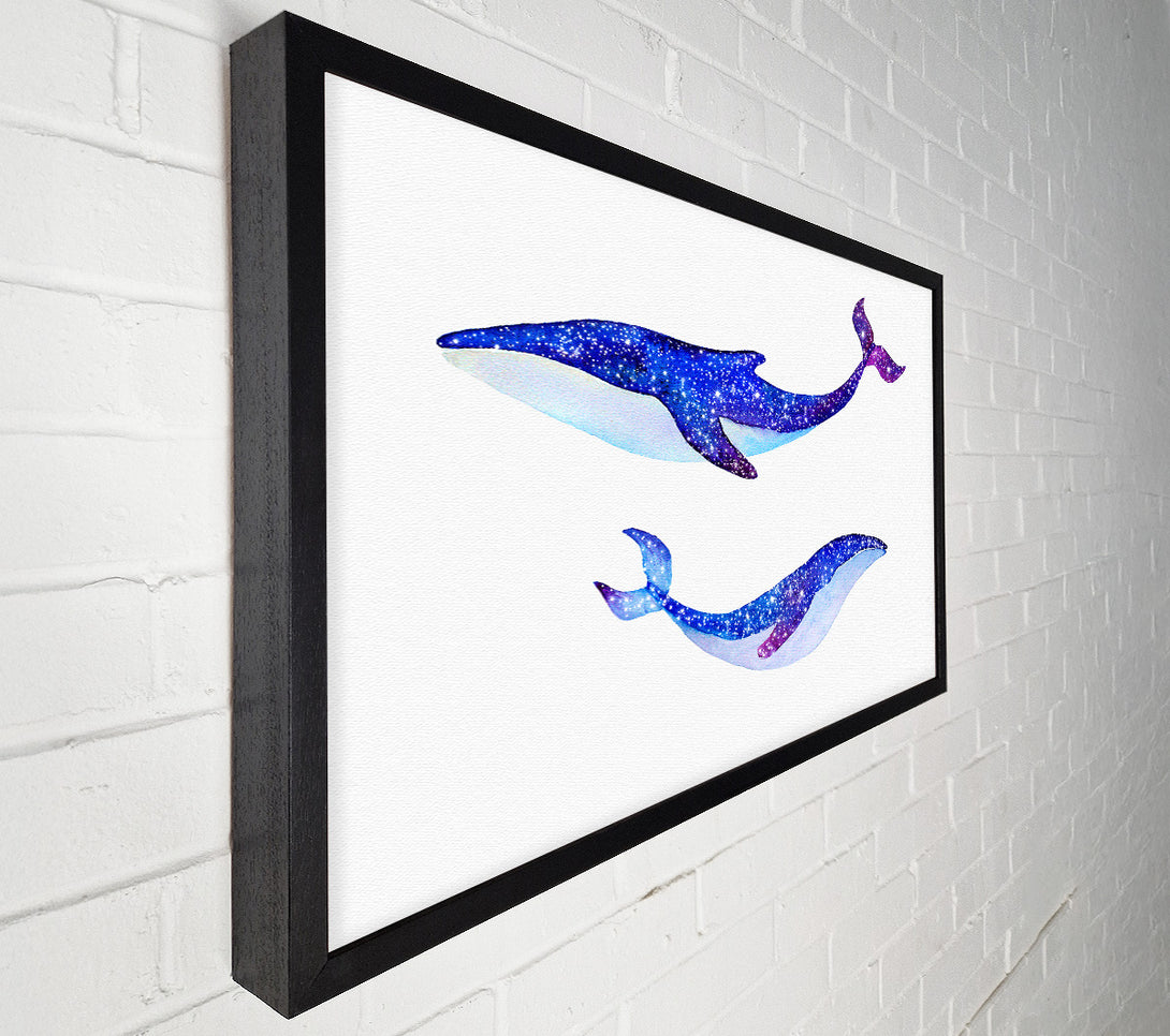  A Canvas Print of Twinkling Whales Canvas Wall Art