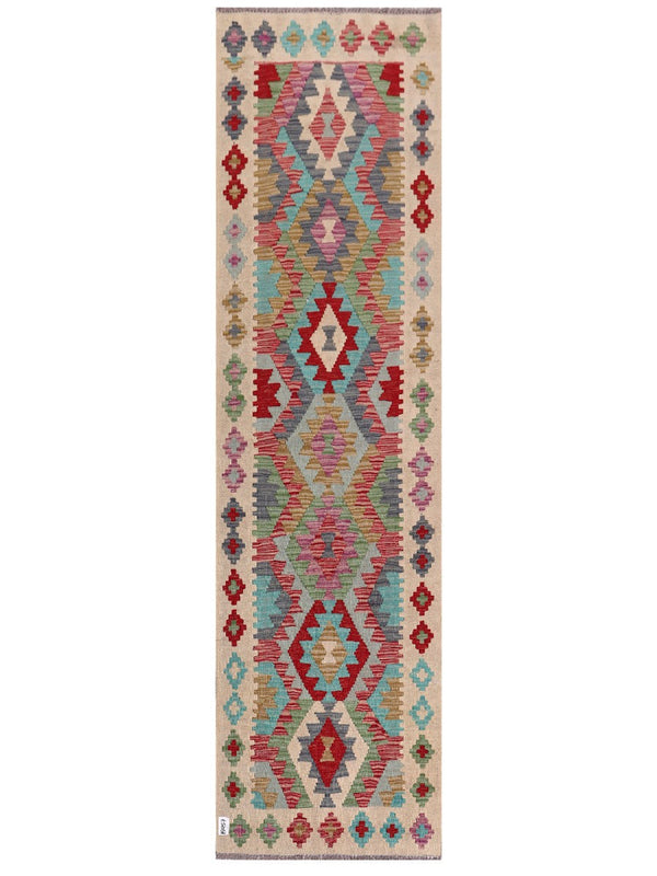 Maimana Afghanistan Kilim Runner - 289 x 78 cm
