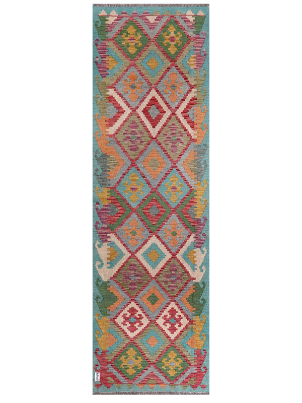 Maimana Afghanistan Kilim Runner - 302 x 92 cm