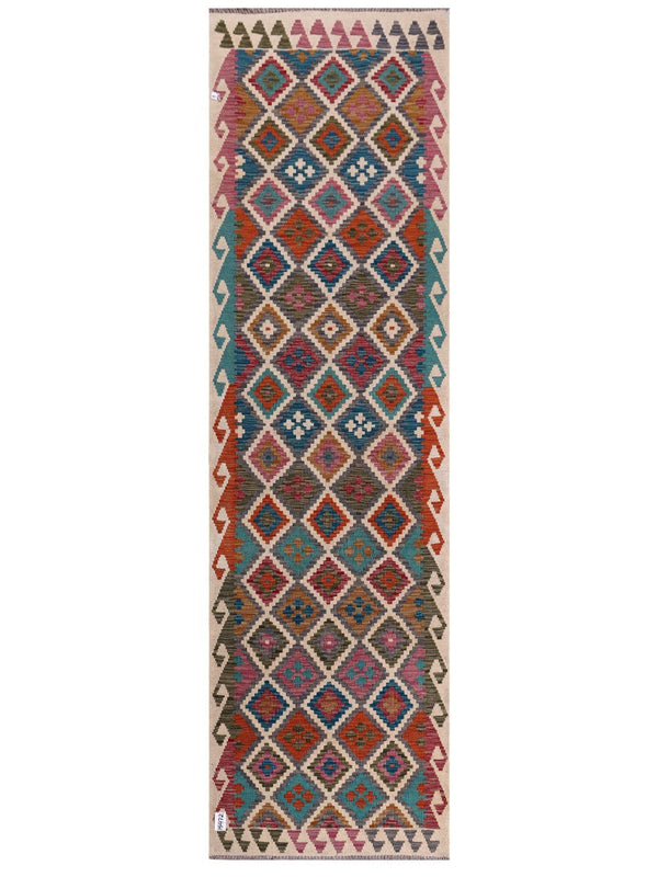 Maimana Afghanistan Kilim Runner - 292 x 84 cm