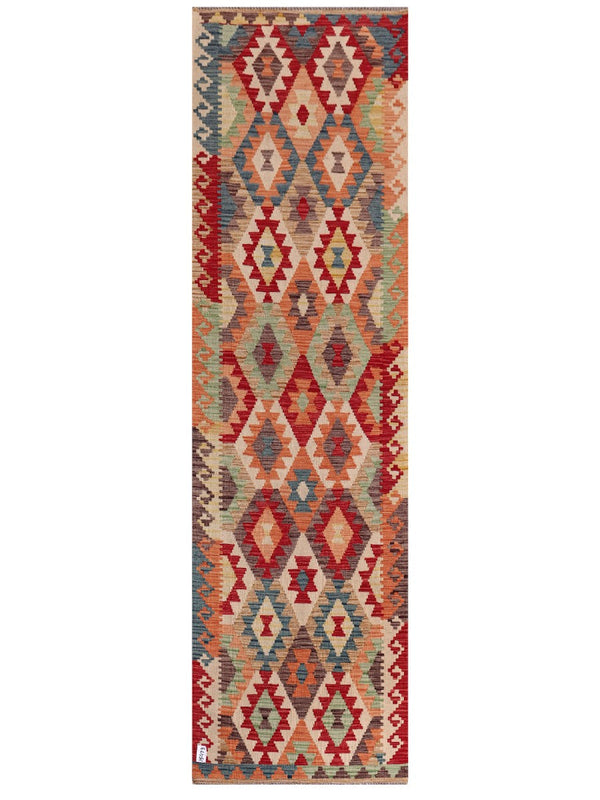 Maimana Afghanistan Kilim Runner - 298 x 84 cm