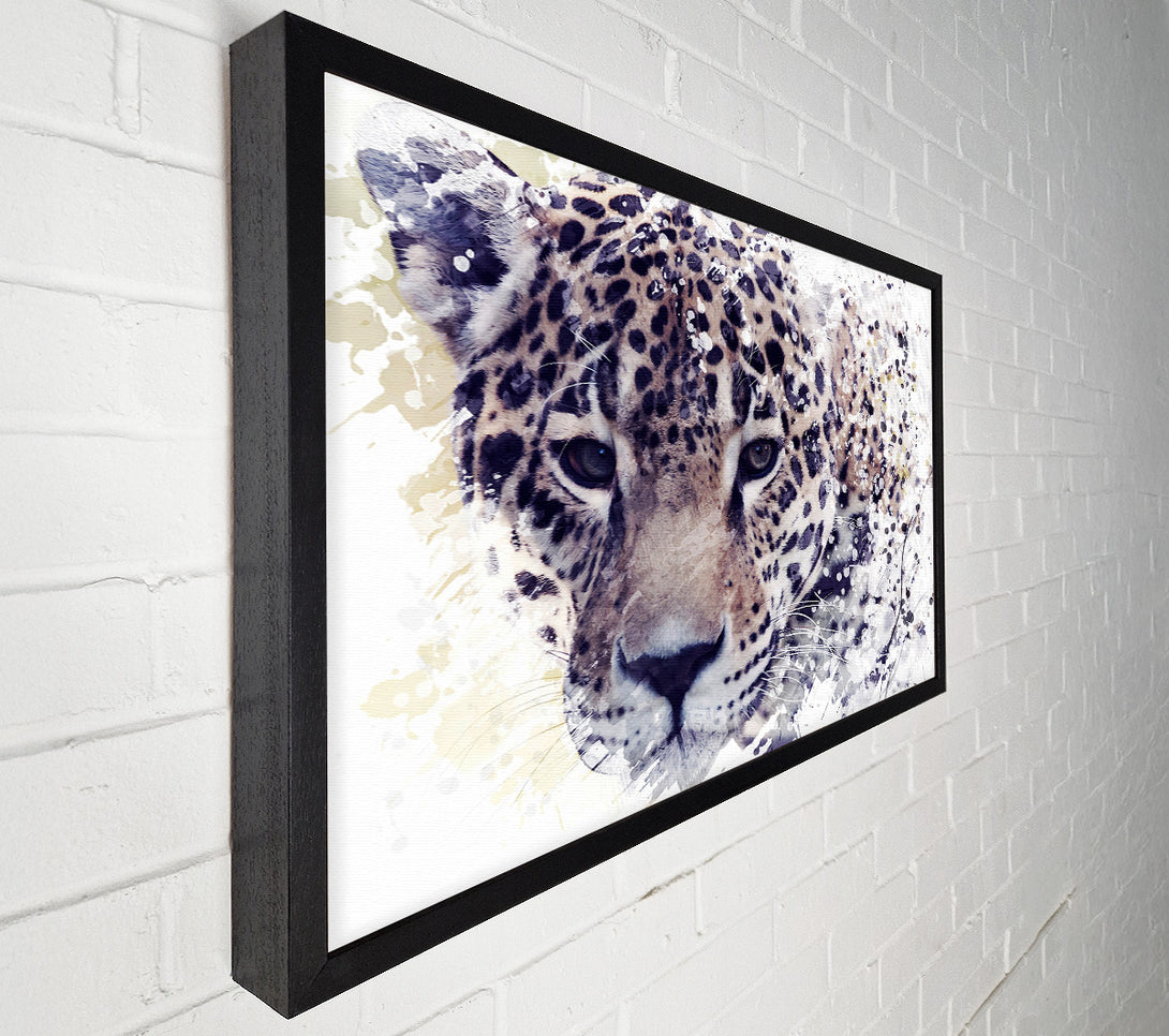  A Canvas Print of Leopard Splash Canvas Print