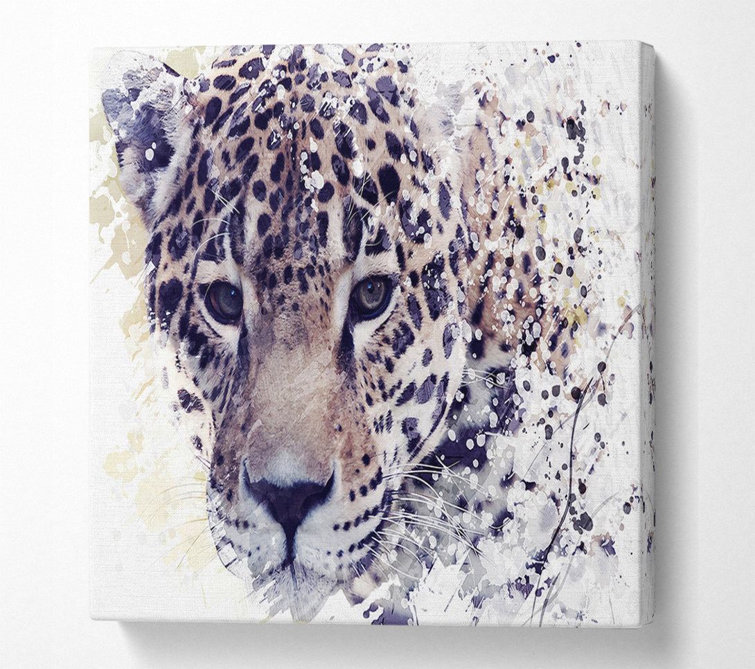  A Canvas Print of Leopard Splash Canvas Print