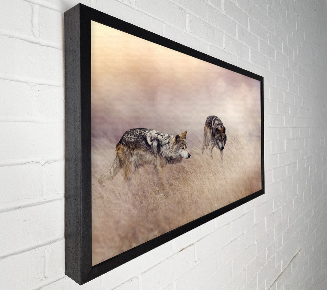 A Canvas Print of Wolf Hunt Canvas Wall Art