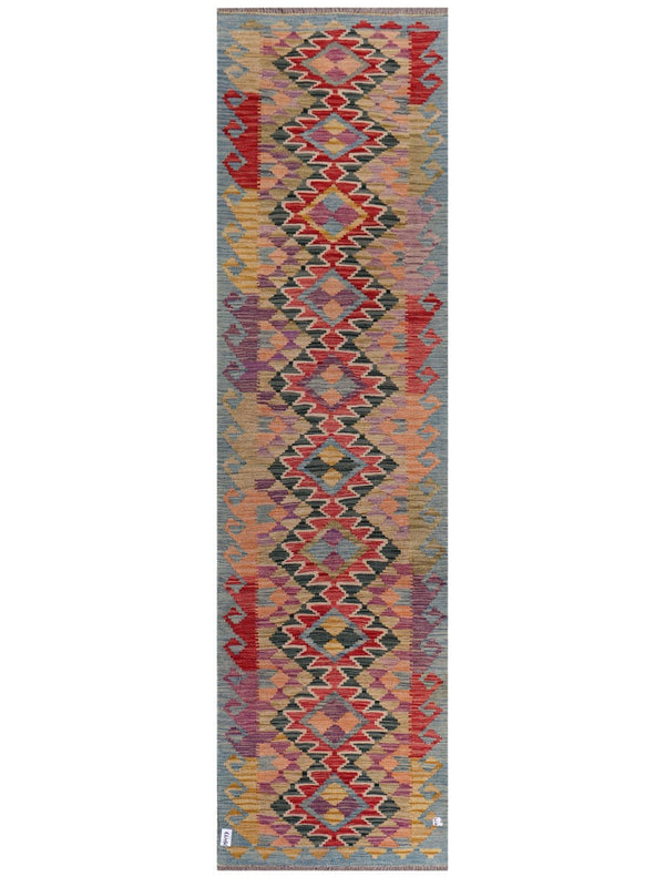 Maimana Afghanistan Kilim Runner - 297 x 81 cm