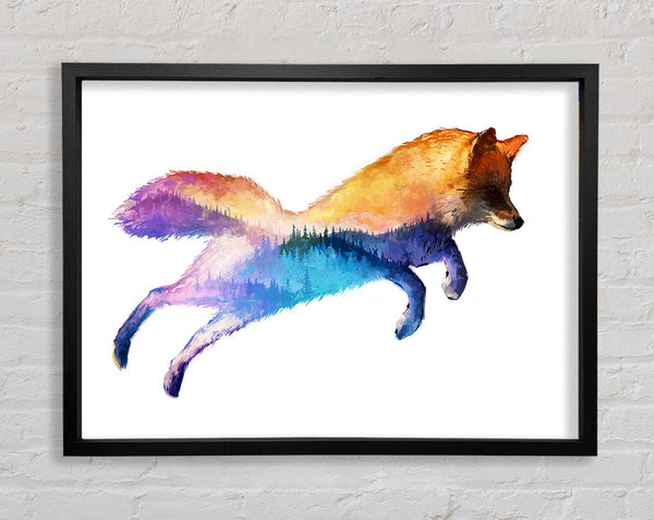Fox Pounce Framed Print