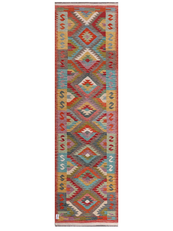Maimana Afghanistan Kilim Runner - 298 x 86 cm