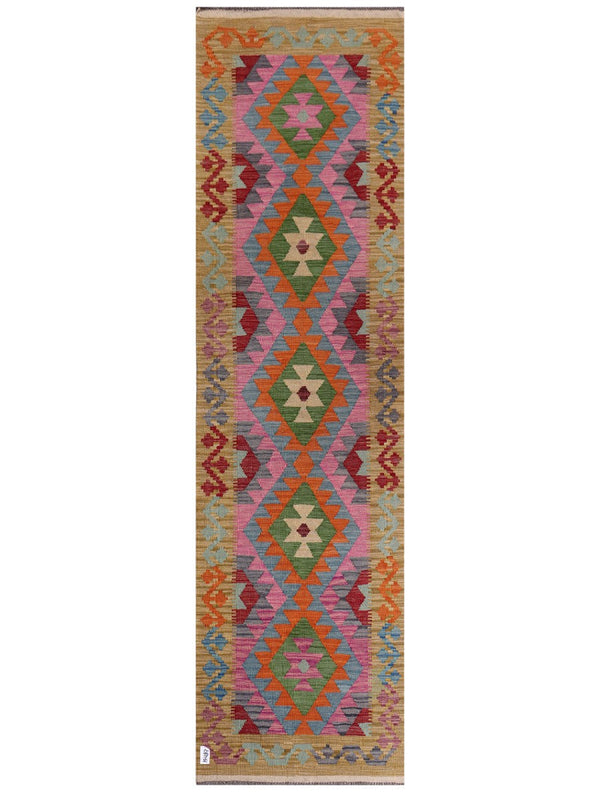 Maimana Afghanistan Kilim Runner - 297 x 81 cm