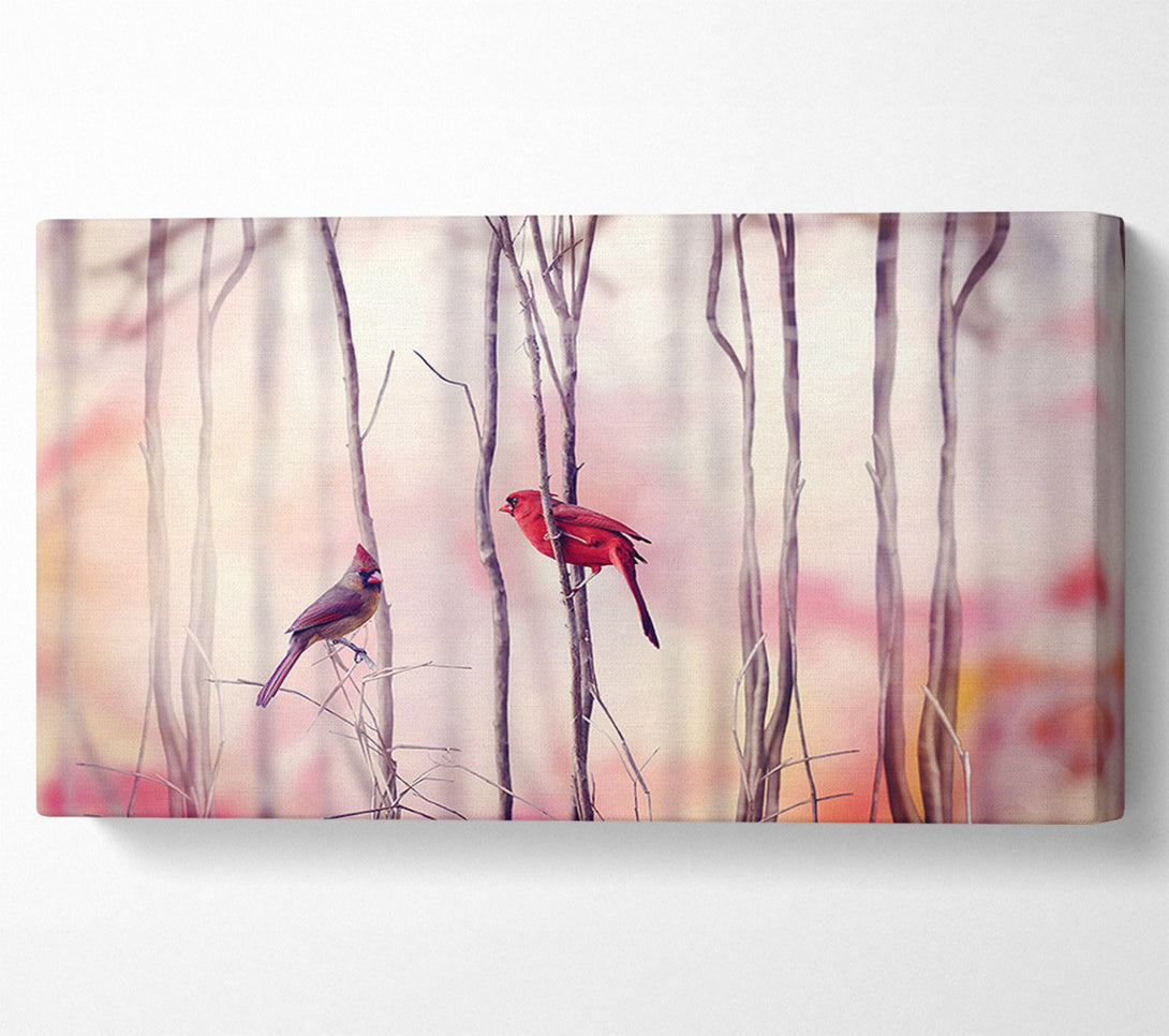  A Canvas Print of Winter Birds Canvas Art