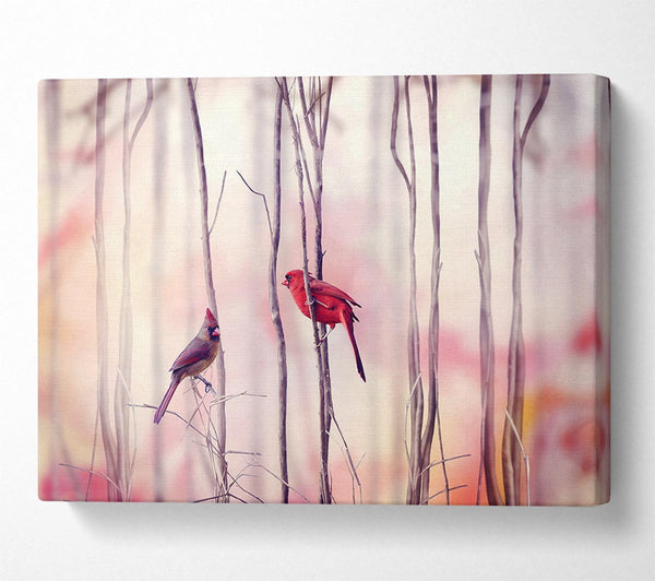  A Canvas Print of Winter Birds Canvas Art