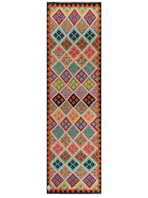 Maimana Afghanistan Kilim Runner - 293 x 85 cm