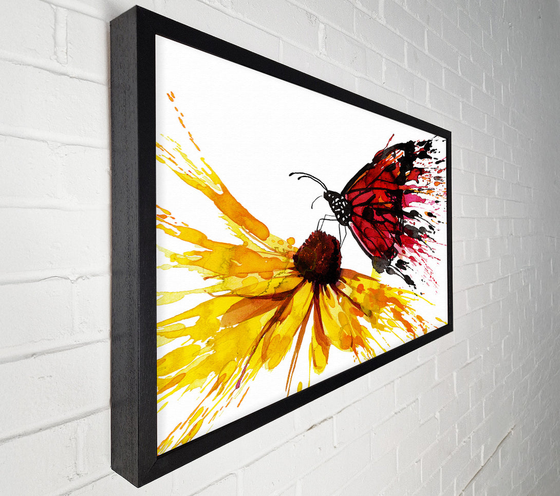  A Canvas Print of Butterfly Flower Canvas Wall Art