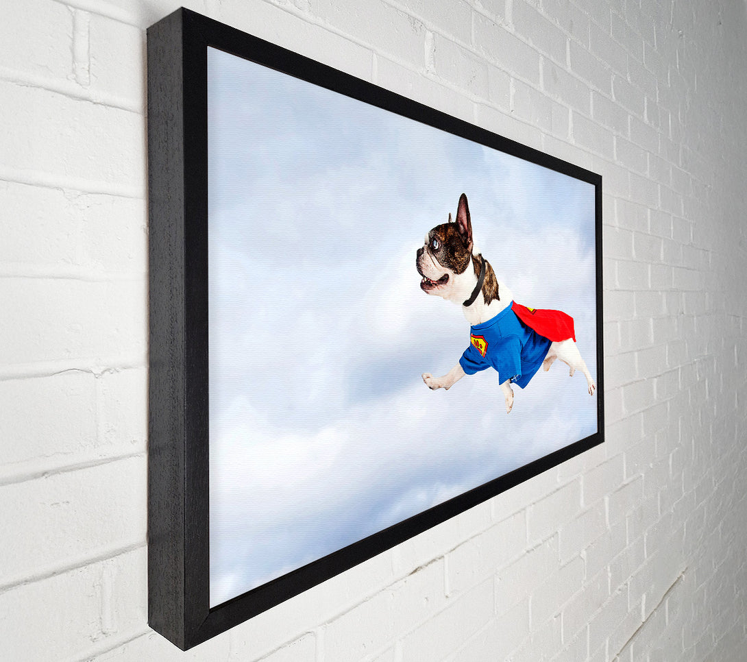  A Canvas Print of Super Dog Skies Canvas Art