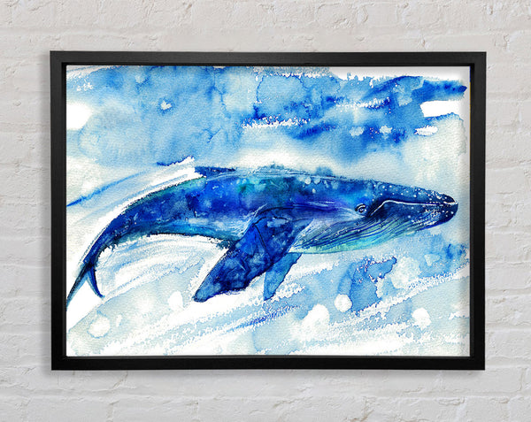 Whale Painting Framed Print