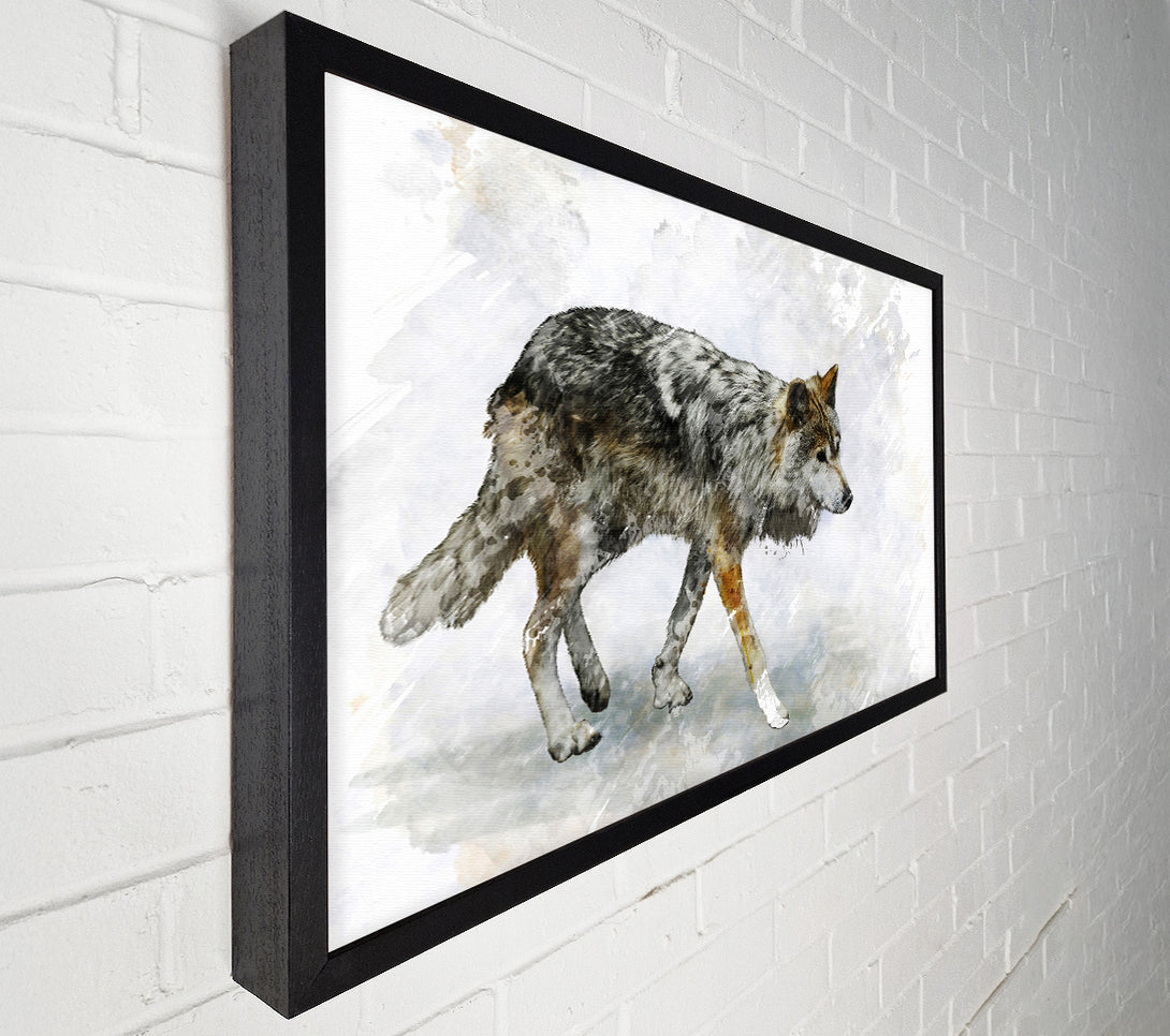  A Canvas Print of Wolf Trek Canvas Art