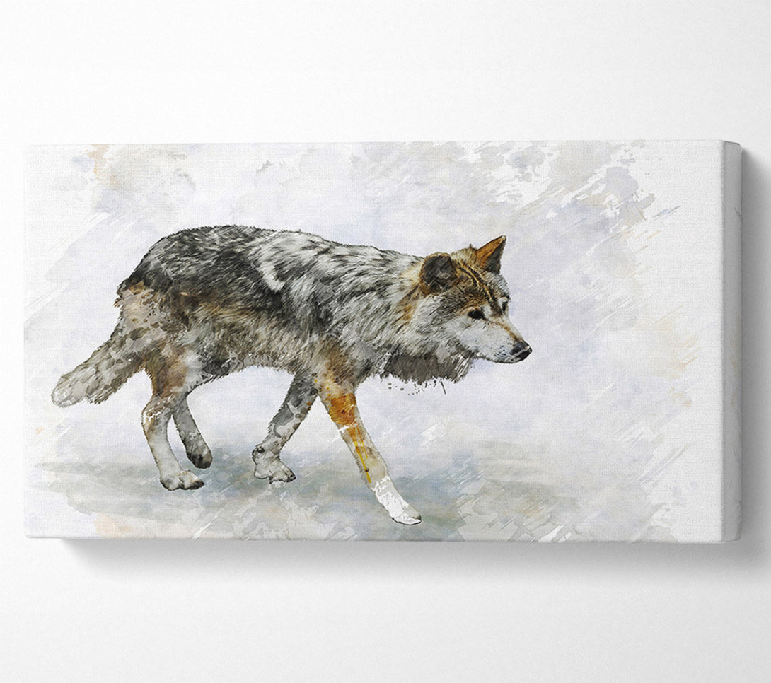  A Canvas Print of Wolf Trek Canvas Art