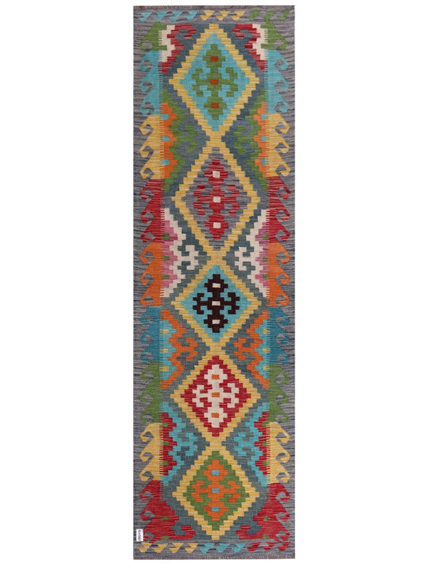 Maimana Afghanistan Kilim Runner - 293 x 87 cm