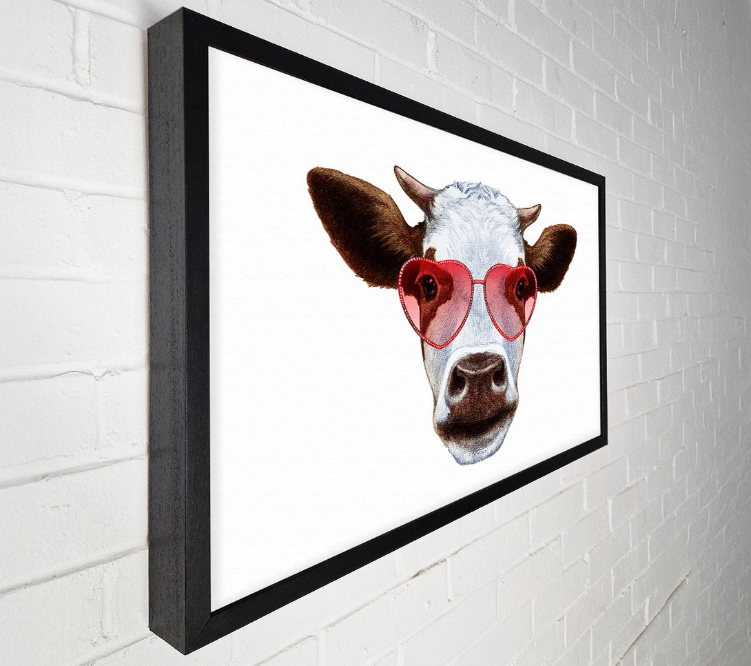  A Canvas Print of Love Cows Canvas Print