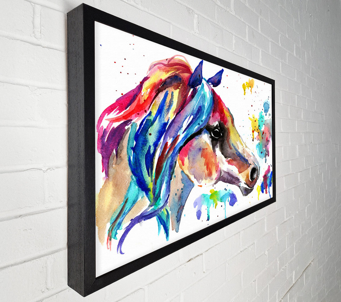  A Canvas Print of Rainbow Horse Canvas Print