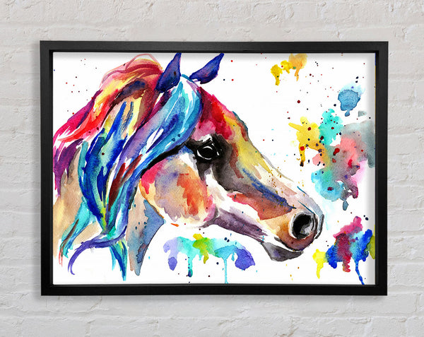 Rainbow Horse Framed Print