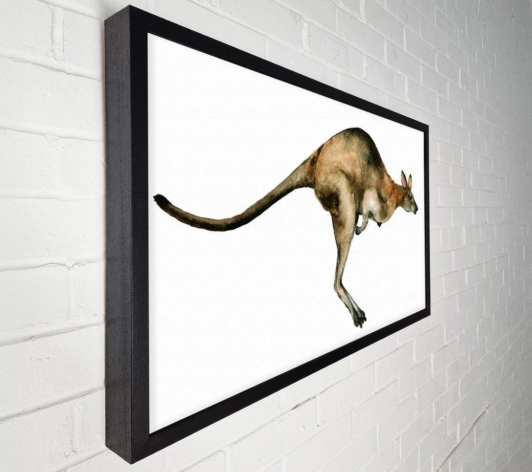  A Canvas Print of Kangaroo Hop Canvas Print