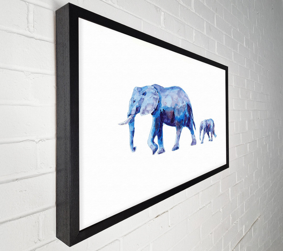  A Canvas Print of Mother and Child Elephant Love Canvas Art