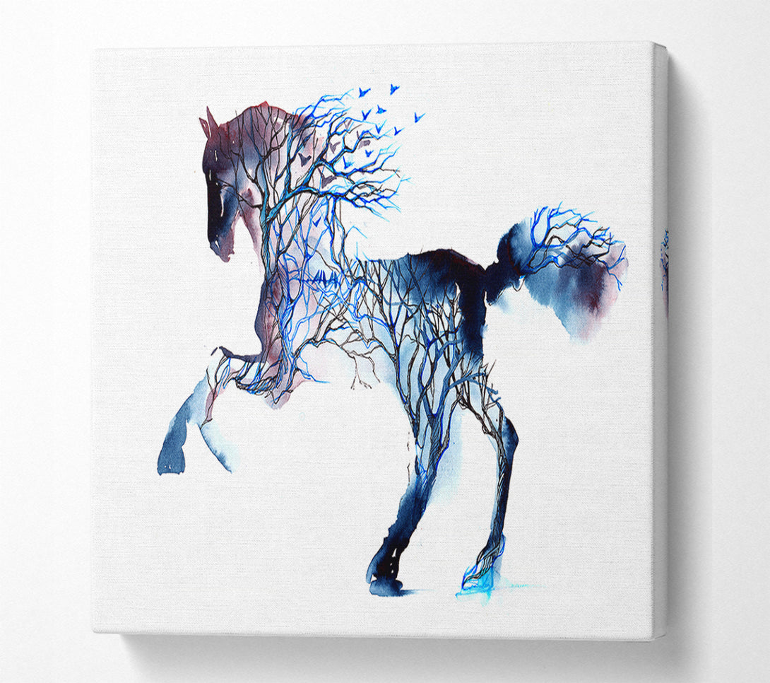  A Canvas Print of Horse Branches Canvas Art