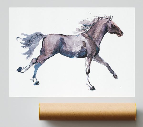 Trotting Horse Print