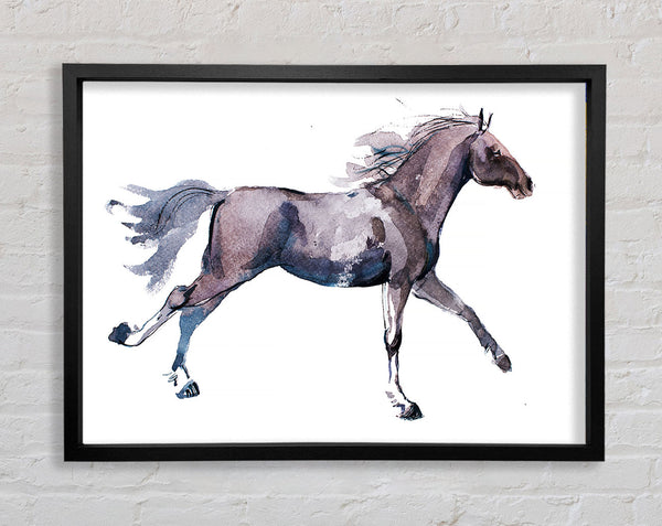 Trotting Horse Framed Print