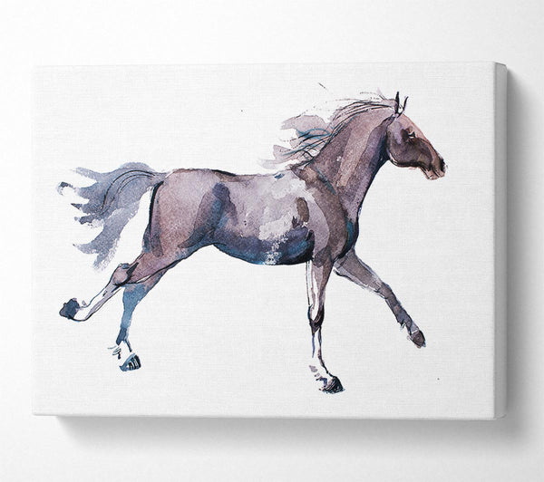  A Canvas Print of Trotting Horse Canvas Art