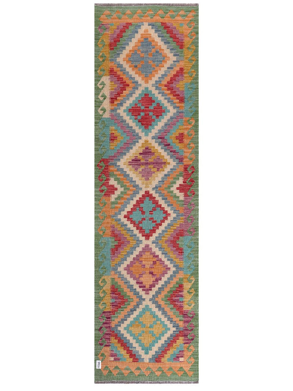 Maimana Afghanistan Kilim Runner - 301 x 84 cm
