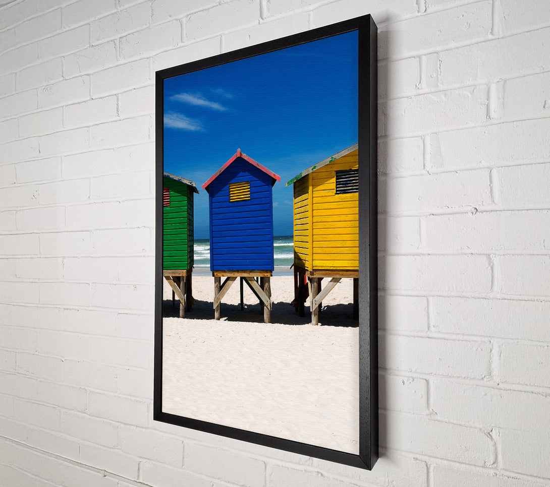  A Canvas Print of Beach Hut Sands Canvas Print