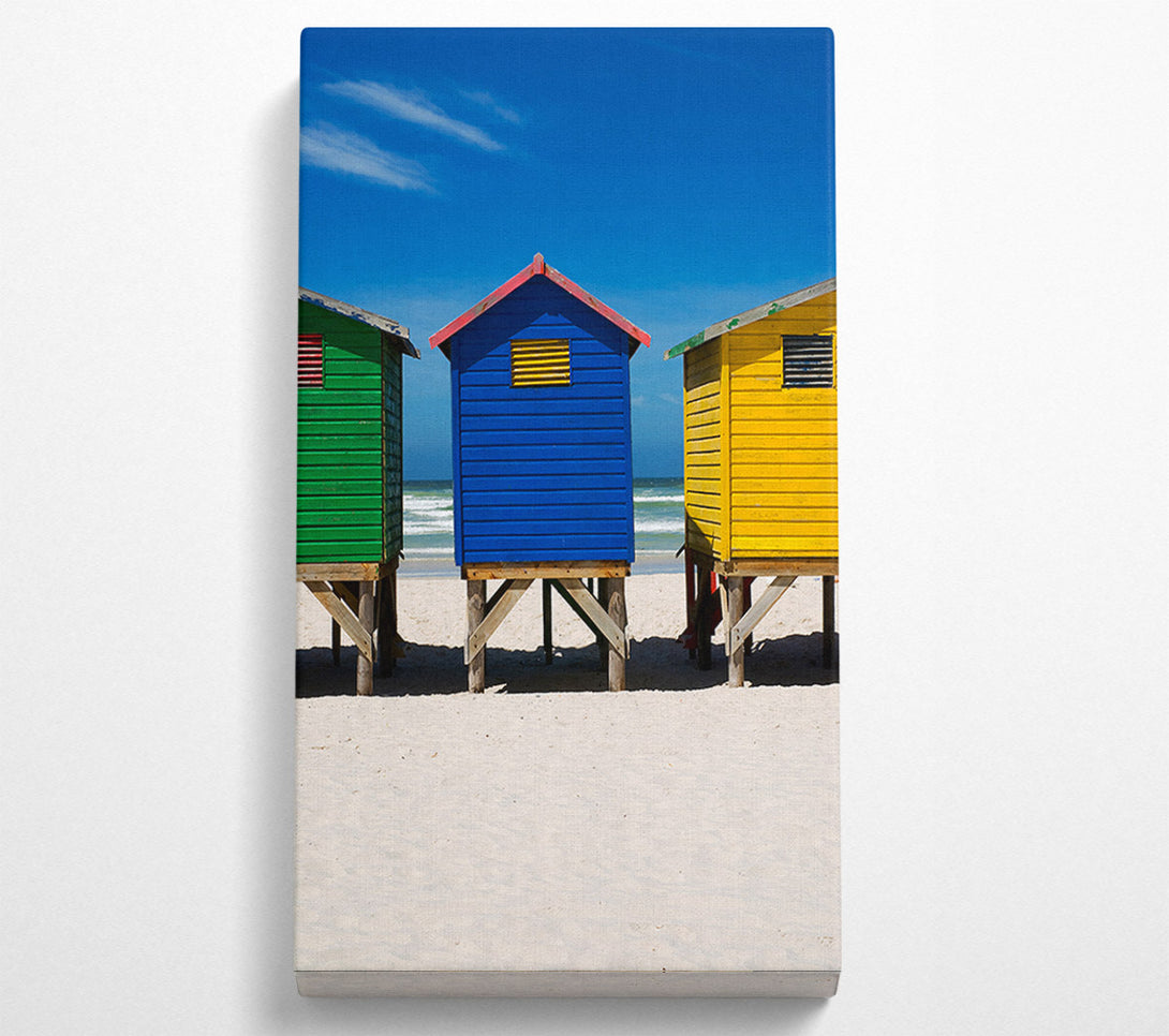 A Canvas Print of Beach Hut Sands Canvas Print
