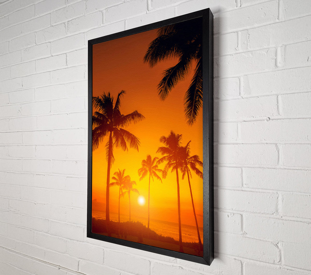  A Canvas Print of Stunning California Sunset Canvas Print