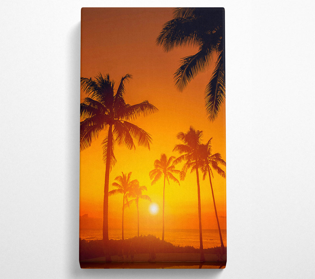  A Canvas Print of Stunning California Sunset Canvas Print