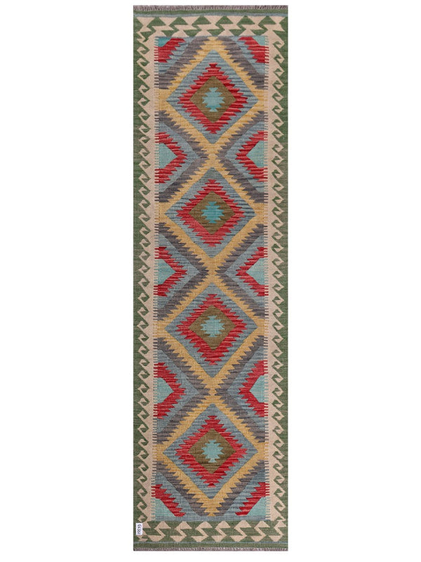 Maimana Afghanistan Kilim Runner - 294 x 85 cm