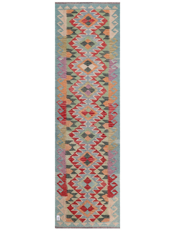 Maimana Afghanistan Kilim Runner - 298 x 87 cm