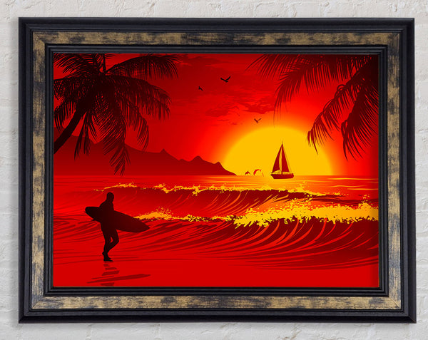 Surfers Dream Framed Print