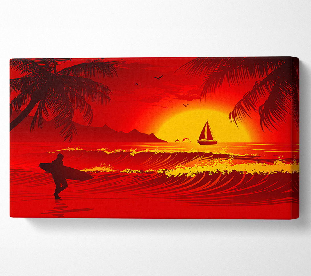  A Canvas Print of Surfers Dream Canvas Art