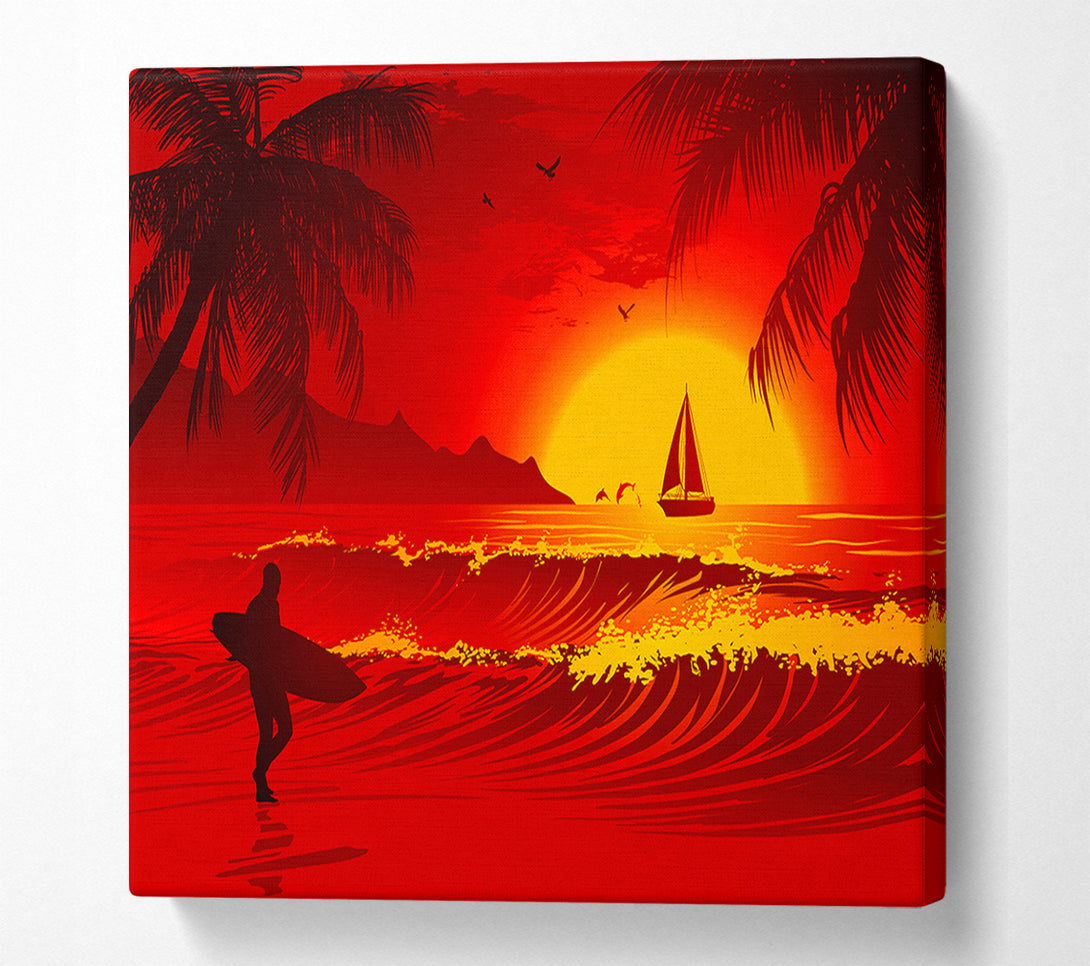  A Canvas Print of Surfers Dream Canvas Art