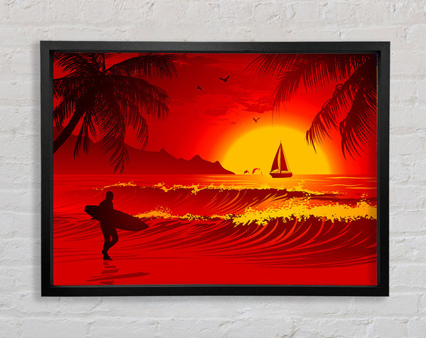 Surfers Dream Framed Print