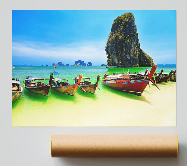 Thailand Boats Giclee Print