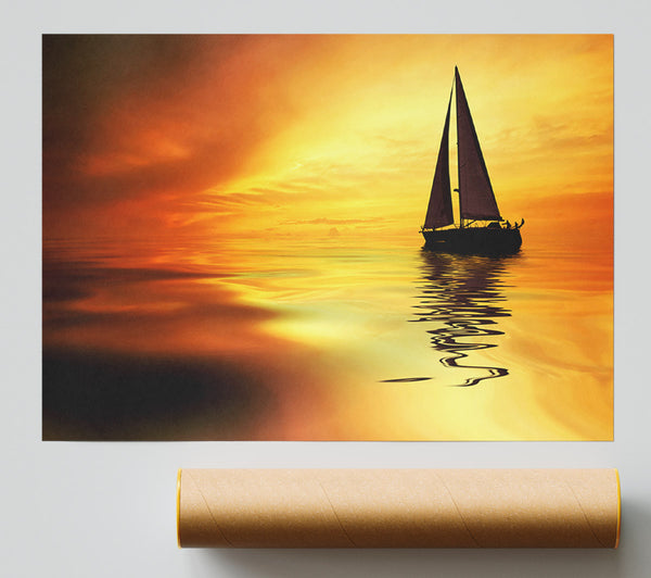 Sailboat Sunset 1 Giclee Print