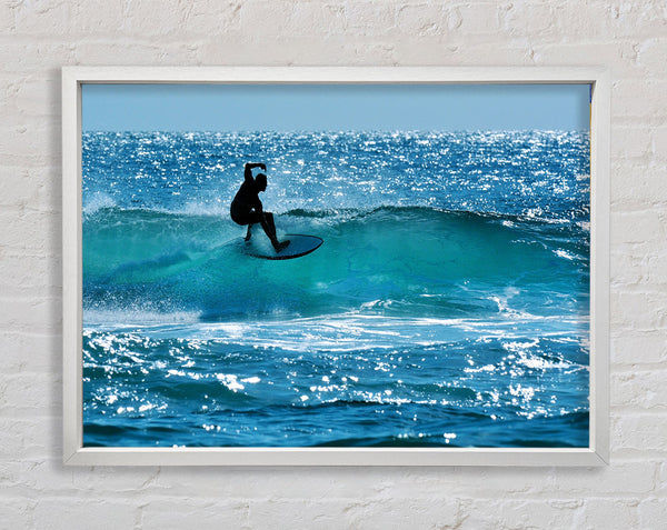 California Surfer Framed Print