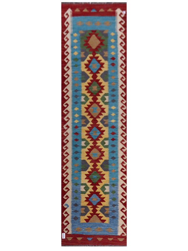Maimana Afghanistan Kilim Runner - 289 x 79 cm